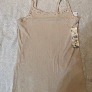 No Boundaries Womens' Medium Beige Spaghetti Tank Top